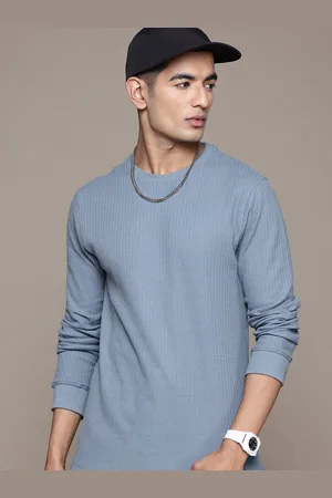 Roadster The Lifestyle Co. Textured Knit Long Sleeve T-shirt