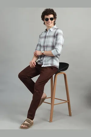 Bushirt Classic Tartan Checked Cotton Casual Shirt