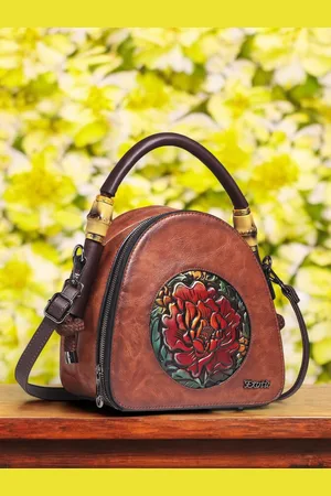 EXOTIC Women Solid Structured Handheld Bag