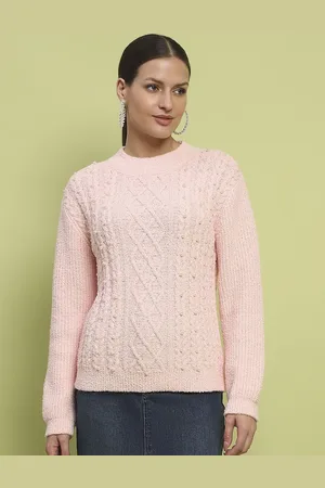 MADAME Women Cable Knit Pullover
