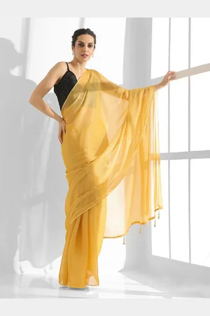 Kalista Pure Chiffon Saree With Blouse Piece