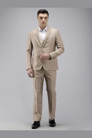 Park Avenue Notched Lapel Single Breasted 3 Piece Party Suits