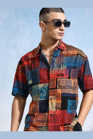 Highlander Men Opaque Printed Casual Shirt