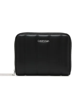 Calvin Klein Women Zip Detail PU Zip Around Wallet
