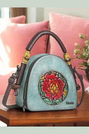 EXOTIC Women Solid Structured Handheld Bag