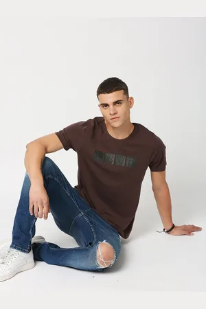 LOVEGEN Men Typography Printed Round Neck Cotton T-shirt