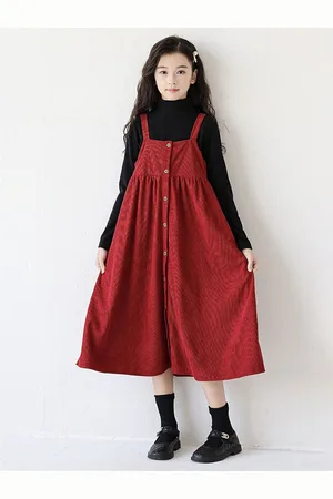 LULU & SKY Girls Polka Dot Print A-Line Midi Dress