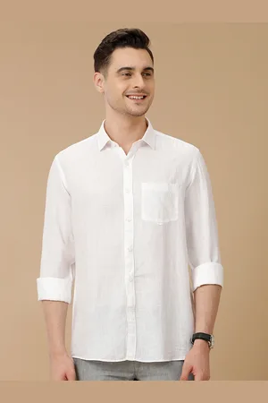 Linen Club Men Contemporary Solid Opaque Casual Shirt