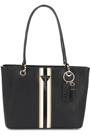 Guess Textured PU Structured Tote Bag with Applique