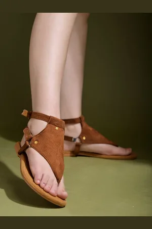 Shoetopia Girls Open Toe Flats