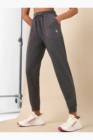 Cult Women Grey Melange Pop Up Thread Leisure Joggers