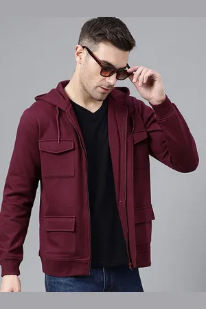 HANCOCK Men Fleece Bomber Jacket