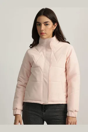 ICONIC Women Mock Collar Solid Casual Parka Jacket