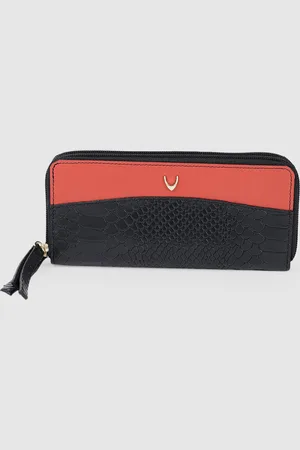 Hidesign Women Animal Textured Leather Zip Around Wallet
