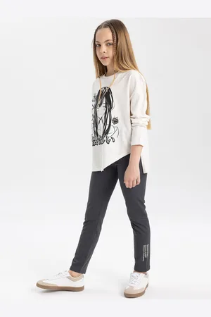 DeFacto Girls Printed Ankle-Length Leggings
