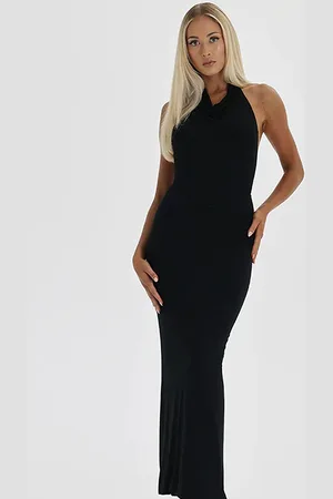 LULU & SKY Women Halter Neck Maxi Dress