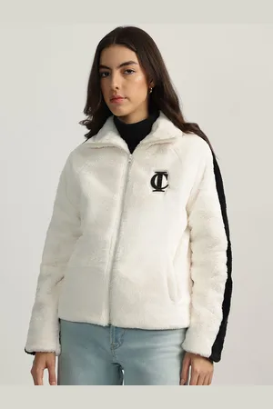 ICONIC Women Mock Collar Self Design Casual Parka Jacket