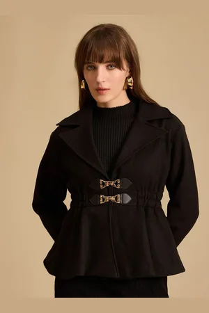 Kazo Women Lapel Collar Solid Formal Tailored Jacket