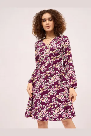 Mayra Women Floral Print Fit & Flare Dress