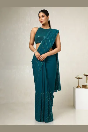Soch Embellished Sequinned Pure Georgette Saree