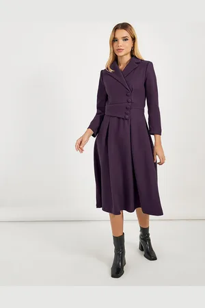 Styli Women Shirt Collar Blazer Dress