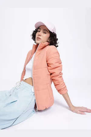 DressBerry Effortless Layering Mock Collar Padded Jacket