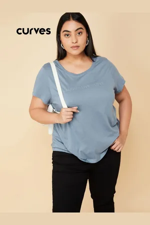 Max Collection Women Typography Printed Round Neck Cotton T-shirt