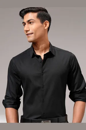 Highlander Men Solid Spread Collar Opaque Formal Shirt