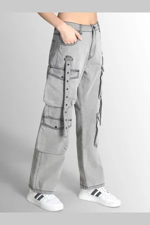 Bene Kleed Women Classic Straight Fit High-Rise Mildly Distressed Heavy Fade Jeans