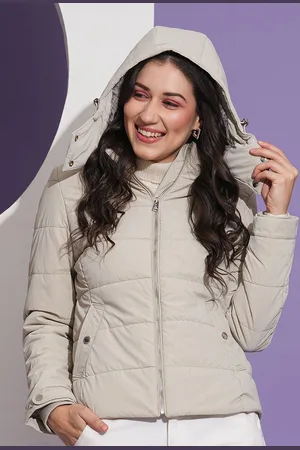 Globus Women Hooded Solid Casual Parka Jacket