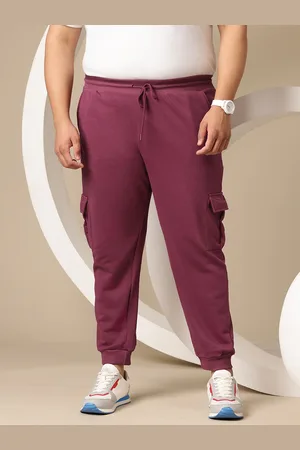 Sztori Men Plus Size Cargo-Style Terry Joggers