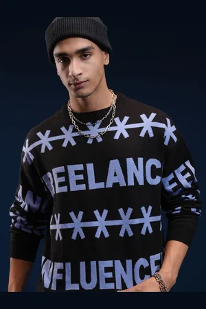 Highlander Men Oversized Crew Neck Drop Shoulder Sweater