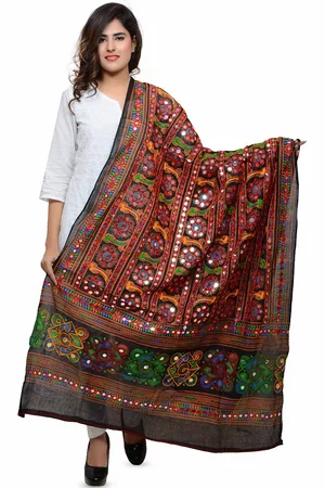 Banjara Embroidered Dupatta with Thread Work
