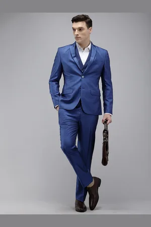 Park Avenue Super Slim Fit Notched Lapel Collar 3 Piece Party Suit