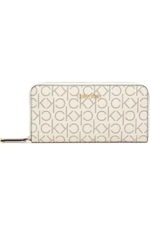 Calvin Klein Women Printed PU Zip Around Wallet