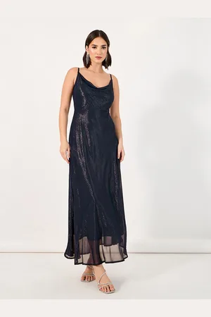Styli Cowl Neck Sleeveless A-Line Maxi Dress