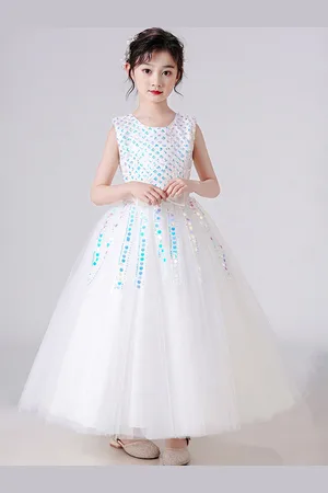 LULU & SKY Girls Embellished Maxi Dress