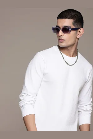 Roadster The Lifestyle Co. Textured Knit Long Sleeve T-shirt