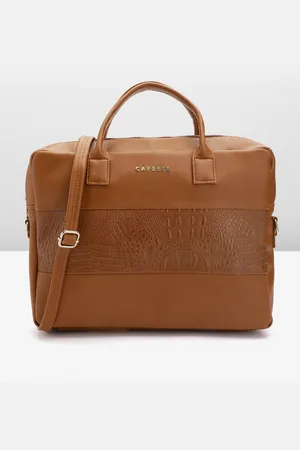 Caprese Textured Laptop Bag
