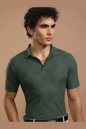 Highlander Men Printed Polo Collar T-shirt