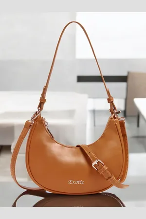 EXOTIC Women Solid Half Moon Sling Bag