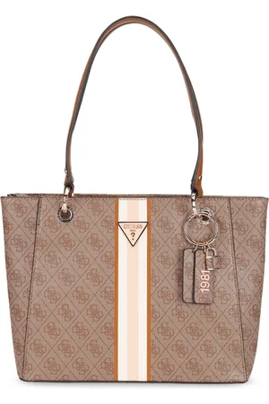 Guess Printed PU Shopper Tote Bag with Quilted