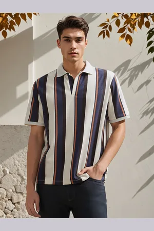 H&M Striped Polo T-Shirt