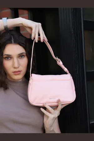 MINI WESST Women Solid Structured Handheld Bag