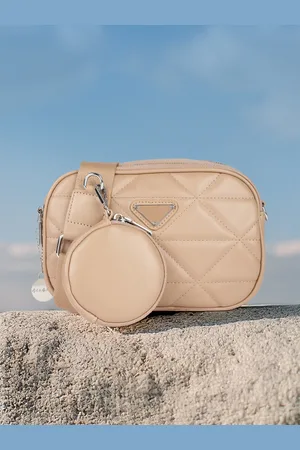 Mast & Harbour Structured Quilted Sling Bag With Pouch