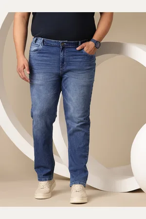 Sztori Men Plus Size Slim Fit Light Fade Stretchable Jeans