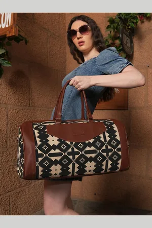 MINI WESST London Luxe Geometric Printed Duffel Bag