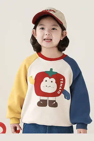 LULU & SKY Girls Printed Pullover Sweatshirt