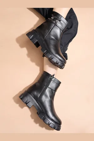 Shoetopia Girls Platform-Heeled Regular Boots