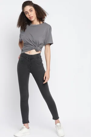 TALES & STORIES Women Black Solid Skinny-Fit Jeggings